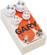 Front right angle of Earthquaker Devices Gary Automatic Pulse Width Modulation Fuzz and Dynamic Natural Overdrive.