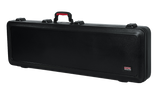 Full frontal of Gator GTSA-GTRBASS TSA Series ATA Molded Polyethylene Bass Case closed.