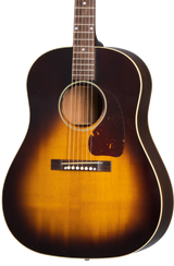 Front of Gibson 1942 Banner J-45 Light Aged Vintage Sunburst.