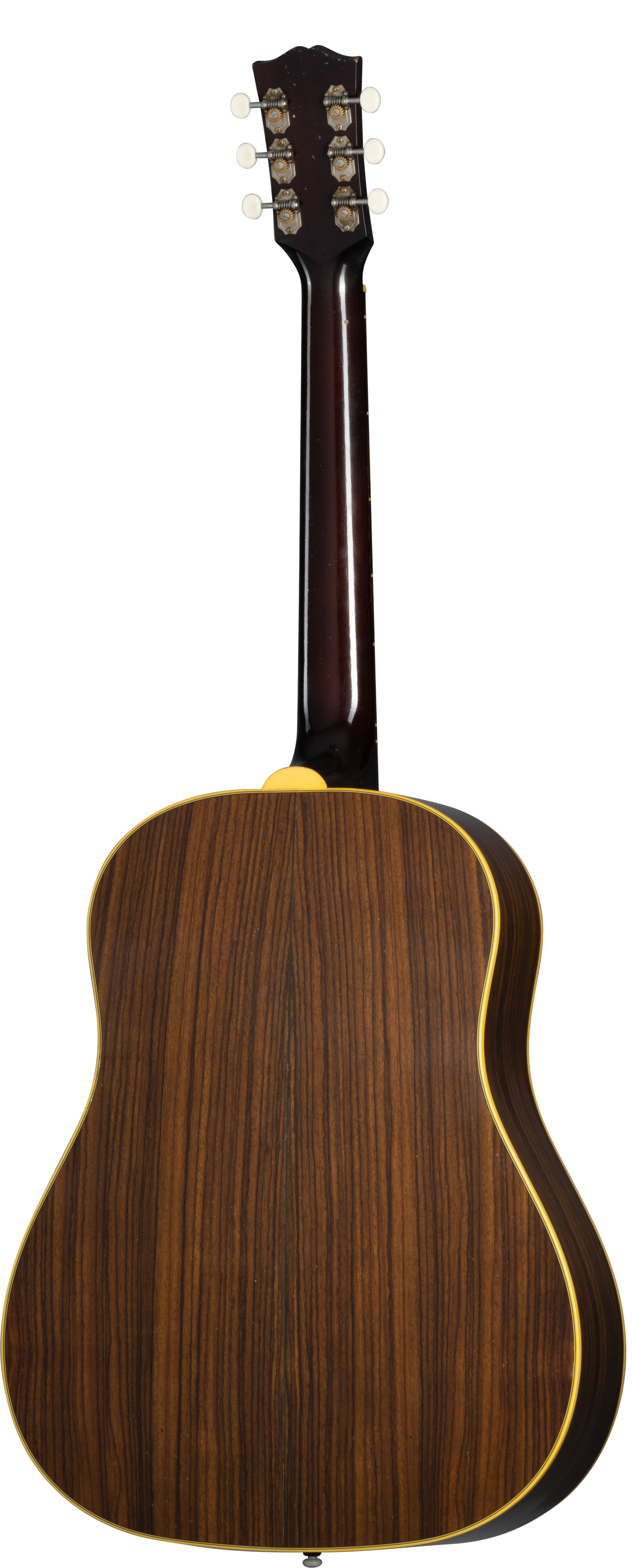 Back of Gibson 1942 Banner Southern Jumbo Light Aged Vintage Sunburst.