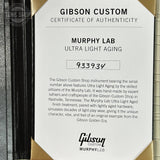 Certificate of Authenticity for Gibson Custom 1959 Les Paul Sunrise Tea Burst Ultra Light Aged 933934.