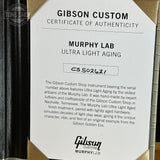 Certificate of Authenticity for Gibson Custom Dealer Select Les Paul Custom Ebony Ultra Light Aged CS502621.