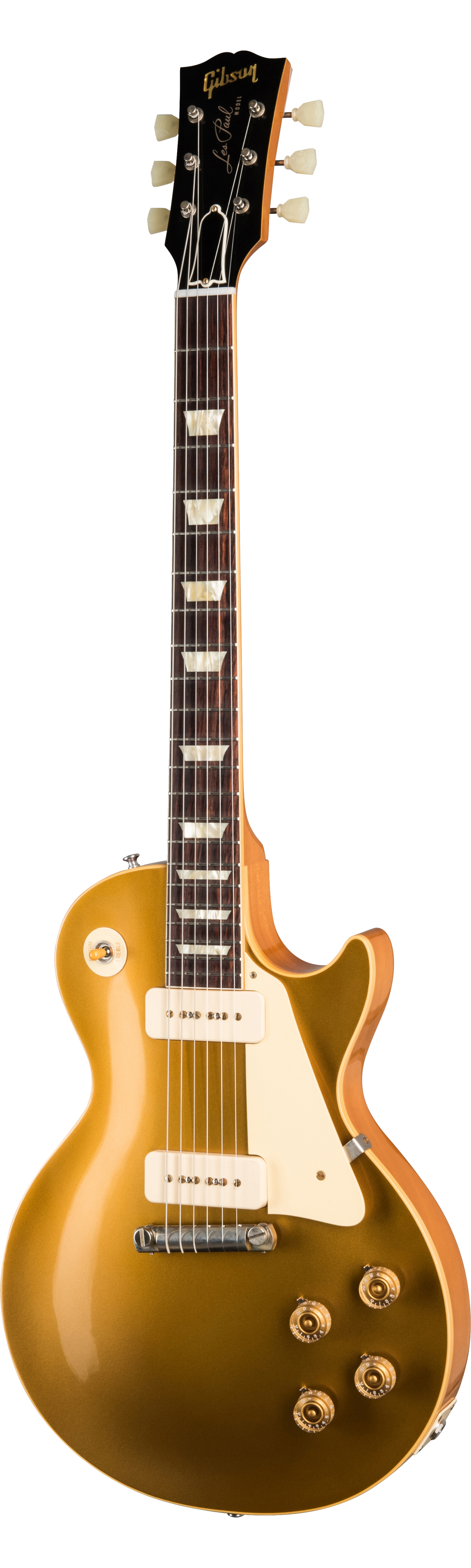 Full frontal of Gibson Custom Shop 1954 Les Paul Gold Top VOS NH.