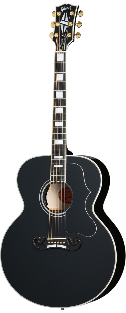 Full frontal of Gibson Custom Shop SJ-200 Custom Ebony.