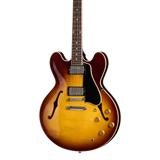 Front of Gibson ES-335 50s Vintage Tobacco Burst.