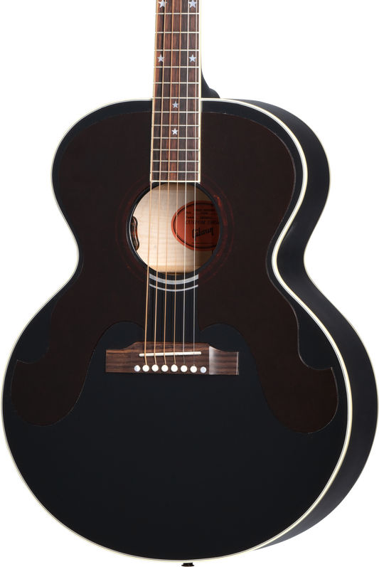 Front of Gibson Everly Brothers J-180 Ebony.