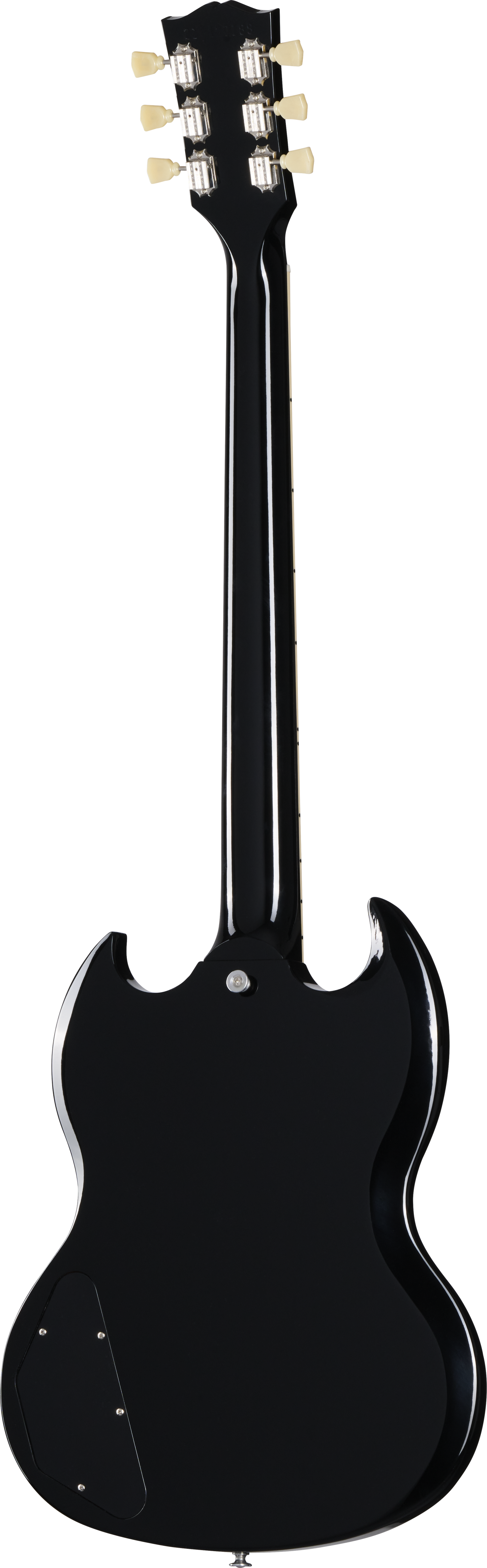 Back of Gibson SG Standard 61 Stop Bar Pelham Blue Burst.