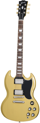 Full frontal of Gibson SG Standard '61 Stop Bar TV Yellow.
