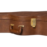 Close up of Gibson Small-Body Acoustic Original Hardshell Case Brown handle.