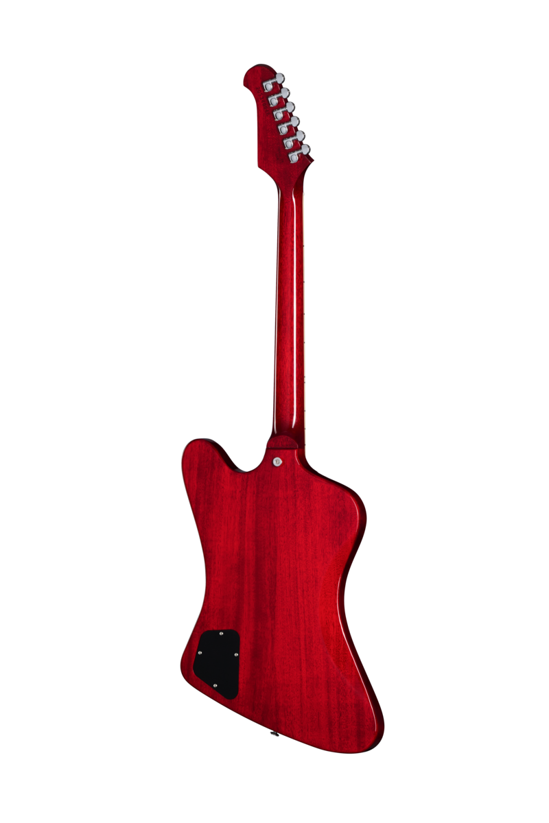 Back of Gibson USA Firebird Platypus Vintage Cherry.