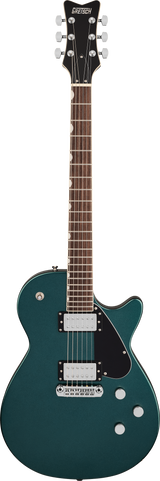 Full frontal of Gretsch Electromatic Jet Club Druid Green.
