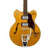 Front of Gretsch G2622T Streamliner Center Block Double-Cut wBigsby Village Amber.