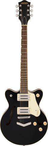 Full frontal of Gretsch G2655 Streamliner Centerblock JR Doublecut Black.
