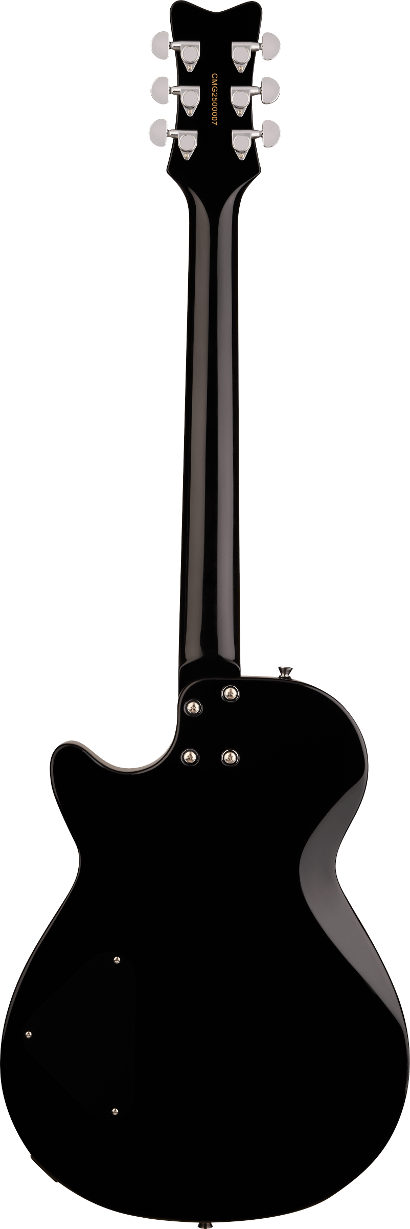 Back of Gretsch Streamliner Jet Club 1PU Jet Black.