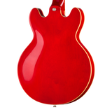 Back of body of Epiphone ES-339 Cherry.