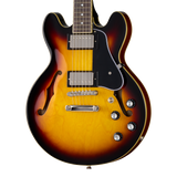 Front of Epiphone ES-339 Vintage Sunburst.
