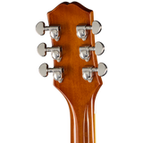 Back of headstock of Epiphone ES-339 Vintage Sunburst.