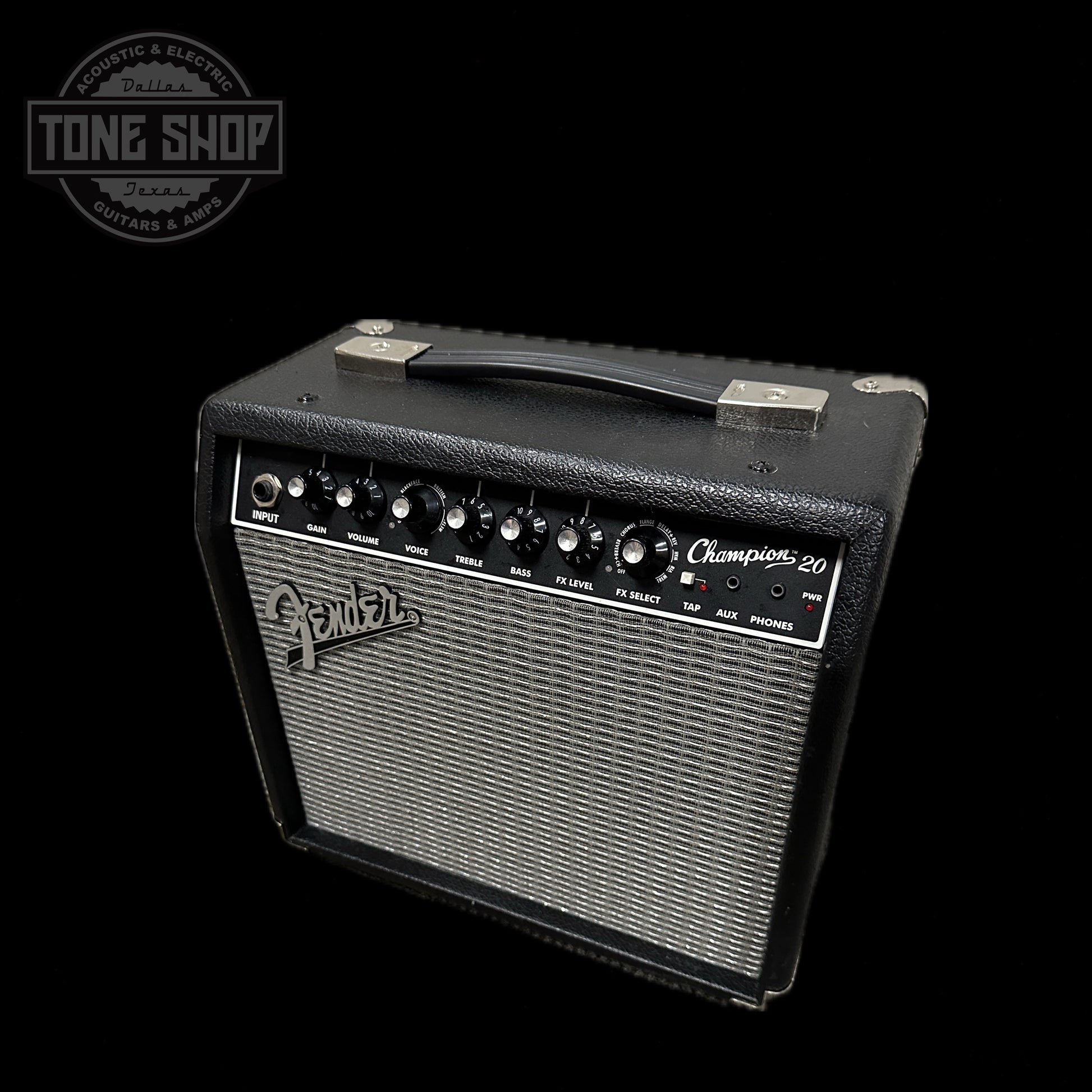 Front of Used Fender Champion 20 Combo.