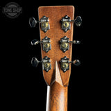 Back angle of Martin Custom Shop 28 Style Dread Adirondack/Wild Grain East Indian Rosewood.