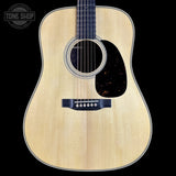 Front of Martin Custom Shop 28 Style Dread Adirondack/Wild Grain East Indian Rosewood.