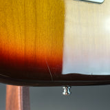 Wear on back of Used 1984 Fender America STD Strat Sunburst.