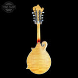 Full back of Used Epiphone Mandolin MM50E /VN Natural.
