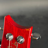 Wear on headstock of Used PRS S2 Custom Scarlet Red.