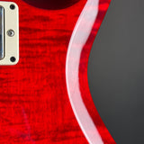 Scratch on body of Used PRS S2 Custom Scarlet Red.