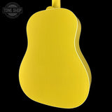 Back angle of Gibson Custom Made 2 Measure J-45 All Mahogany TV Yellow LR Baggs VTC.