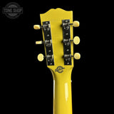 Back of headstock of Gibson Custom Made 2 Measure L-00 All Mahogany TV Yellow LR Baggs VTC.
