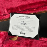 Certificate of authenticity for Gibson Custom Dove Alpine White LR Baggs VTC.