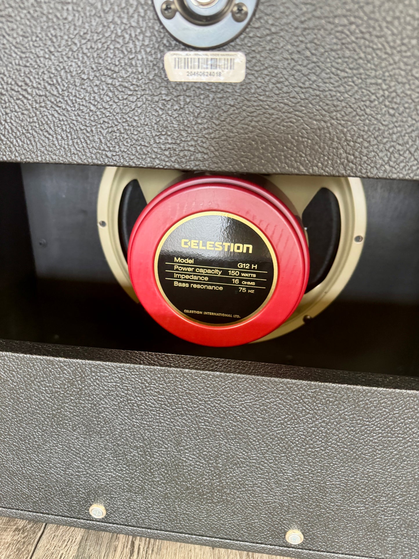 Used Soldano 112 Open Back 1X12 Cabinet w/Red Back G12H 16 Ohm TFW2818