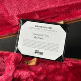 Certificate of authenticity for Gibson Custom Made 2 Measure Hummingbird Torch Ebony LR Baggs VTC.