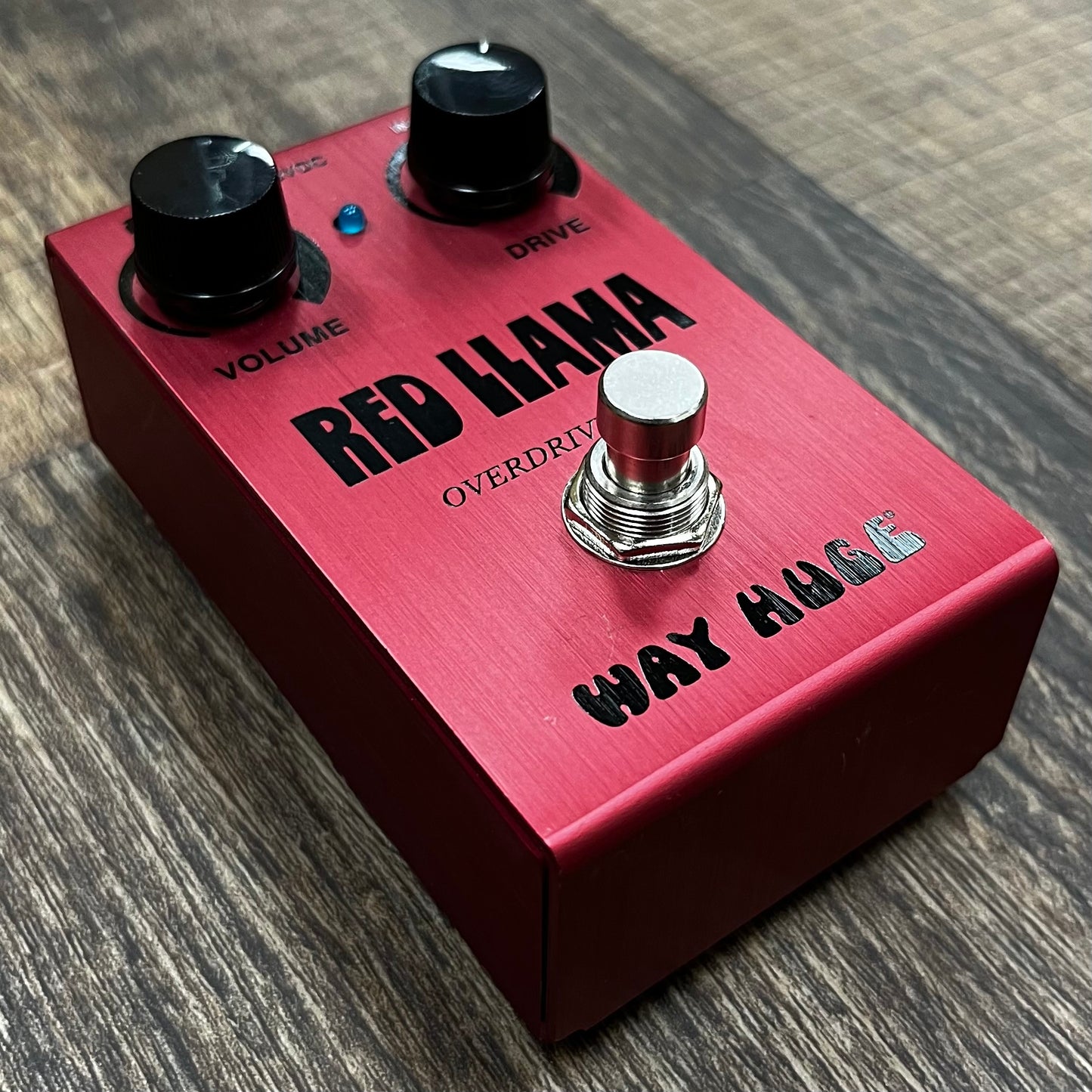 Side of Used Way Huge Red Llama Overdrive Pedal w/box TFW74