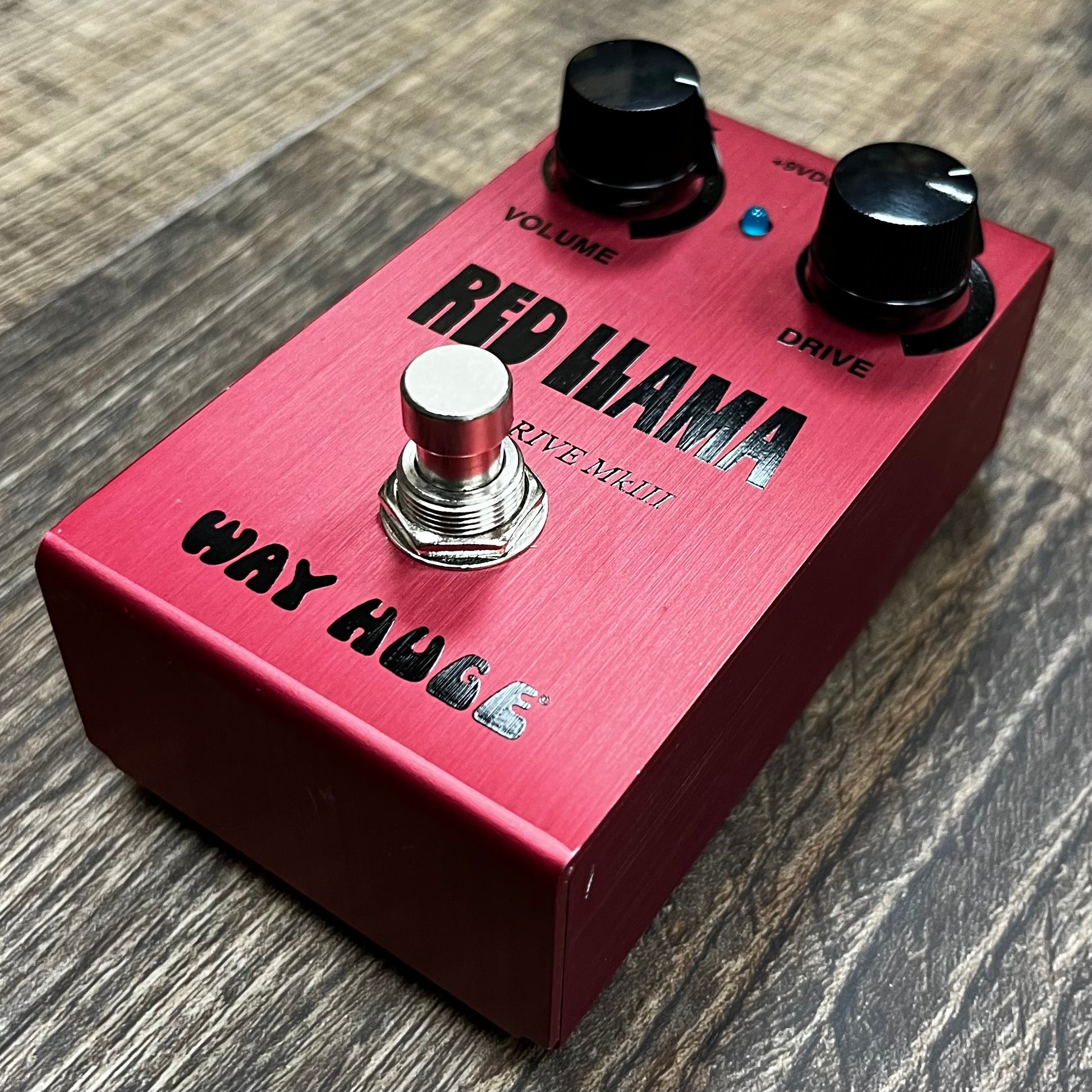 Side of Used Way Huge Red Llama Overdrive Pedal w/box TFW74
