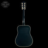 Full back of Gibson Custom Made 2 Measure Hummingbird Torch Ebony LR Baggs VTC.