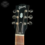 Headstock of Gibson Custom Made 2 Measure J-45 Standard Long Scale Vintage Sunburst.