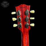 Back of headstock of Gibson Custom 1959 Les Paul Standard Reissue VOS Dirty Lemon.