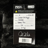 Hang tag for PRS Custom 24 Floyd 10 Top Fire Smokeburst.