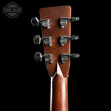 Back of headstock of Used 2008 Martin Custom 000 Adirondack/EIR.