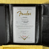 Certificate of authenticity for Fender Custom Shop Time Machine '57 Strat Heavy Relic Faded Aged 2 Color Sunburst w/case CZ552350.
