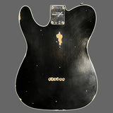 Back of Used 2022 Fender Custom Shop Limited '59 Telecaster Relic Black w/Case TFW2805