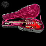 Vintage 1965 Harmony H-78 Red Burst in case.