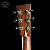 Back of headstock of Used Martin Custom Shop 0000 28 Style Adirondack / WEIR 1935 Sunburst.