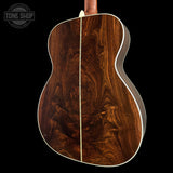 Back angle of Used Martin Custom Shop 0000 28 Style Adirondack / WEIR 1935 Sunburst.