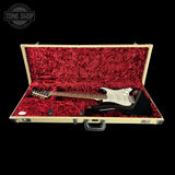 Used 2010 Fender Custom Shop 1960 Stratocaster NOS Black Matching Headstock in case.