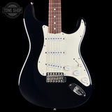 Front of Used 2010 Fender Custom Shop 1960 Stratocaster NOS Black Matching Headstock.