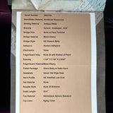 Spec sheet for Used 2025 Martin Custom Shop 28 Style Honduran RW.