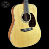 Front angle of Used 2025 Martin Custom Shop 28 Style Honduran RW.