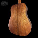 Back angle of Used 2025 Martin Custom Shop D-18 1937 Authentic Sinker Mahogany.